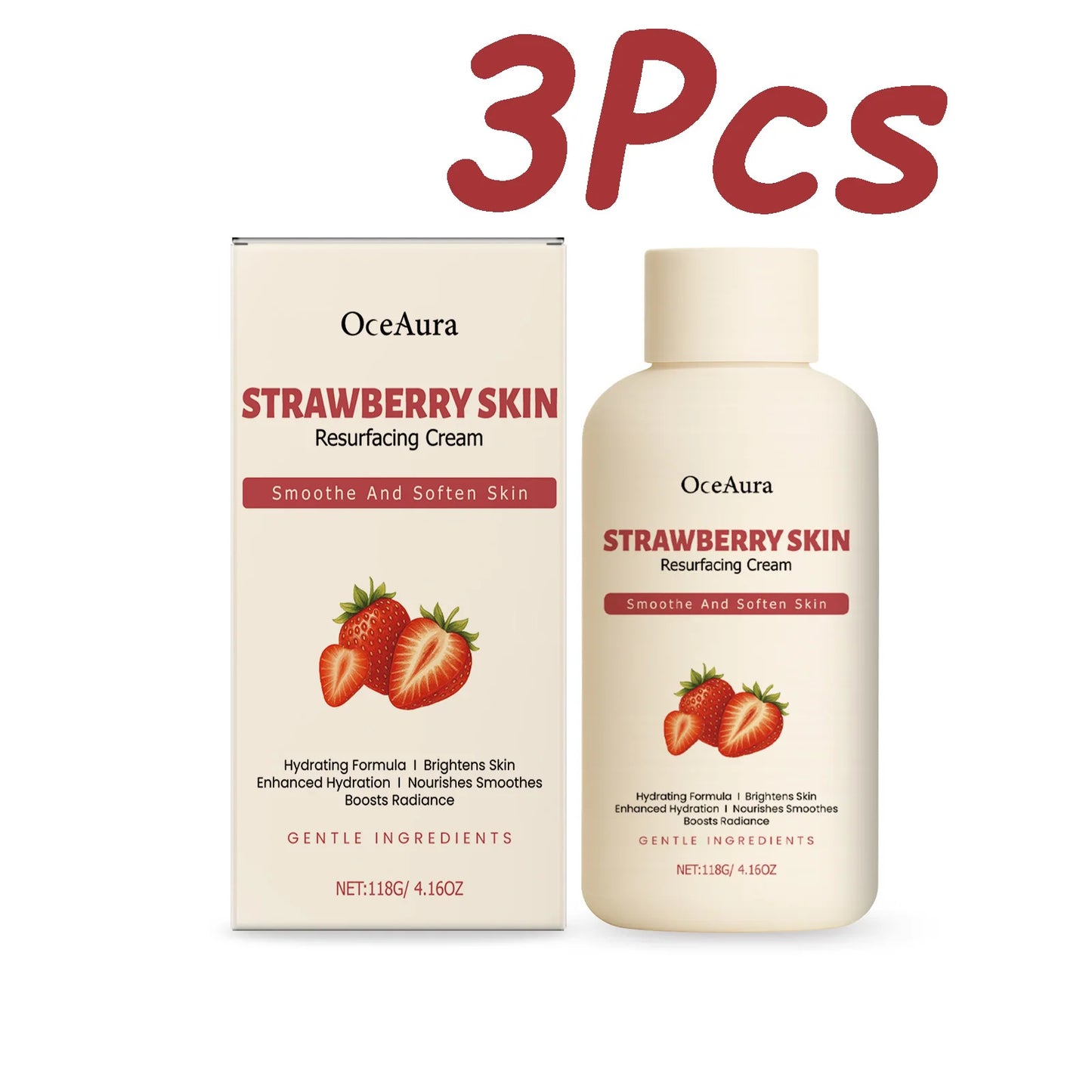 Strawberry Body Butter Cream – Brightening Deep Moisturizer