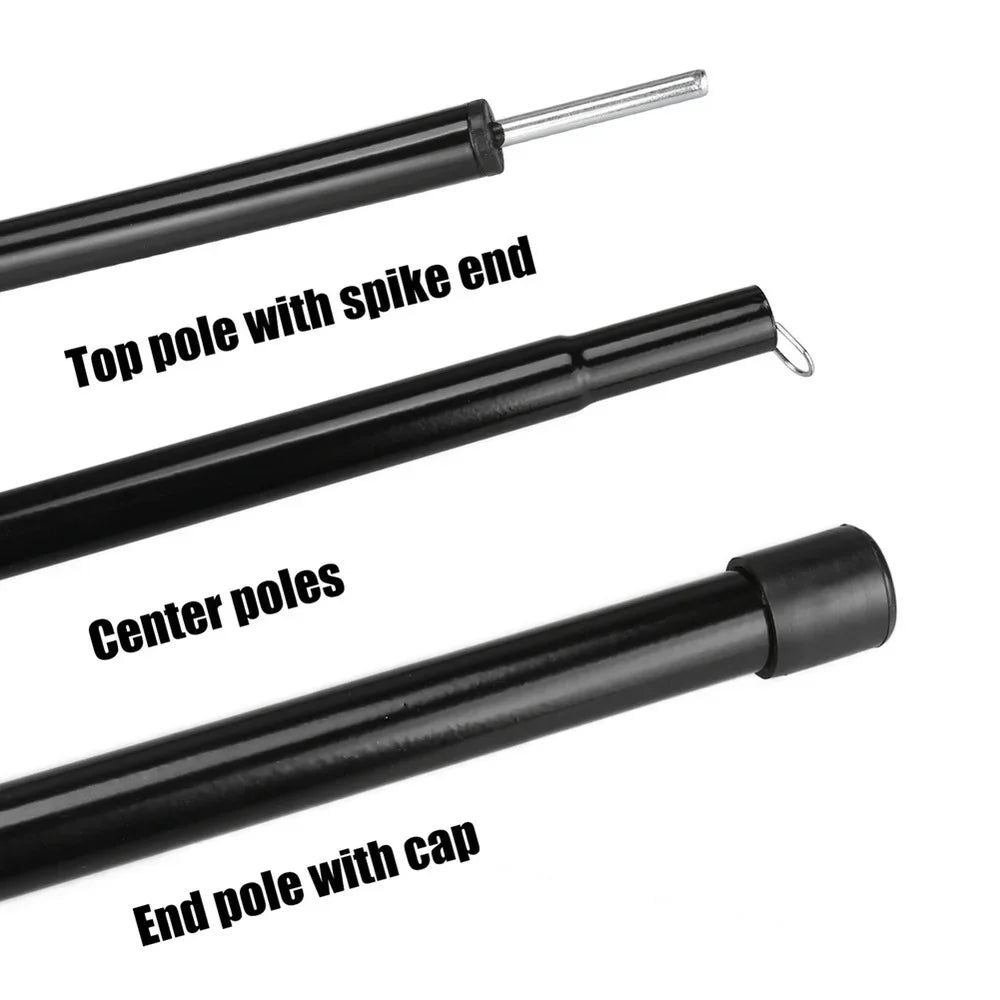 Telescopic Aluminium Tent Poles 2-Pack | Adjustable Camping Rods