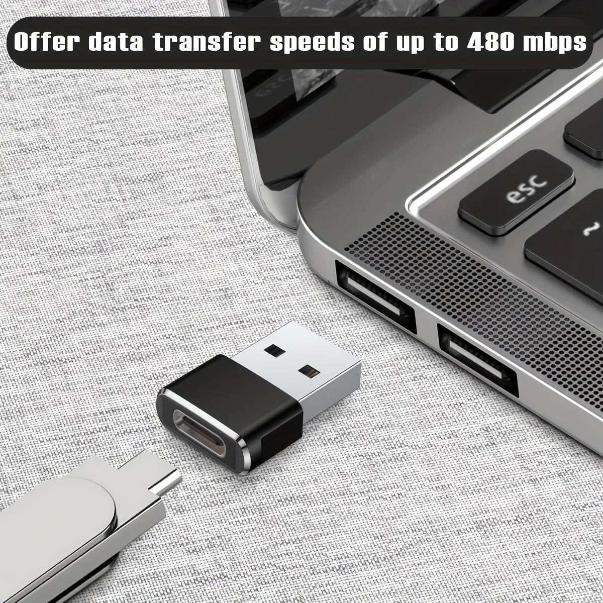 1-6PCS USB OTG Adapter USB Male to Type C Female Type-C Adapter Aluminum Alloy for Laptop Samsung Xiaomi 10 USB Adapter Peaceful Pleasures Health and Wellness