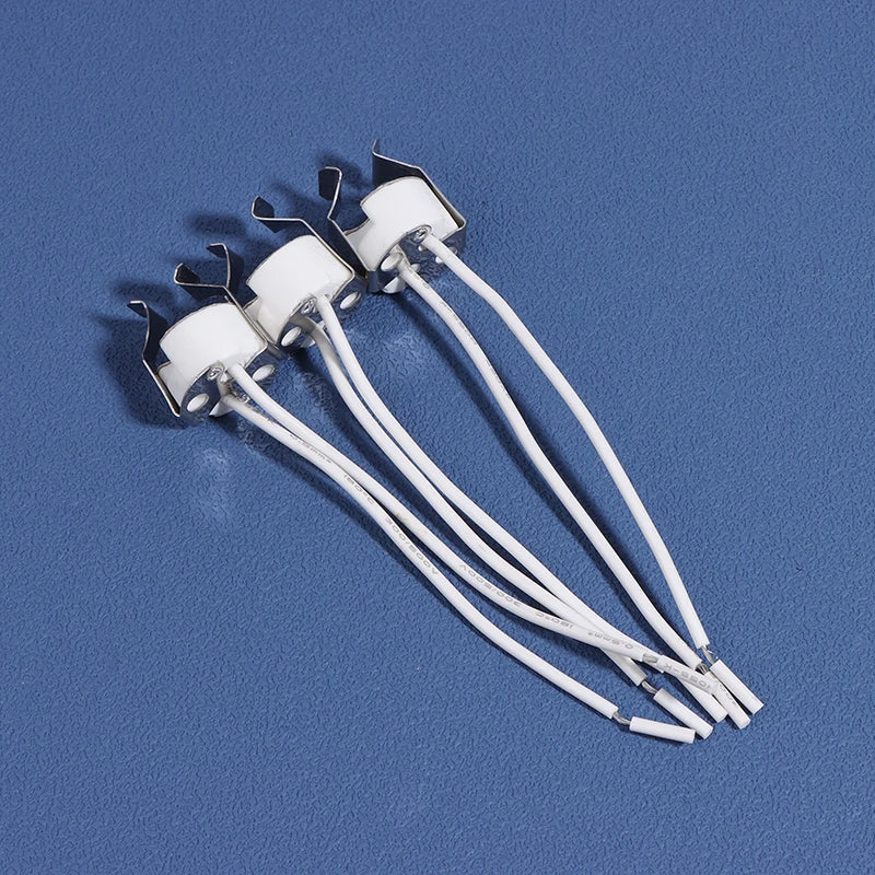 3-Pack MR16 GU5.3 Ceramic Lamp Holder Socket with Wire 250V
