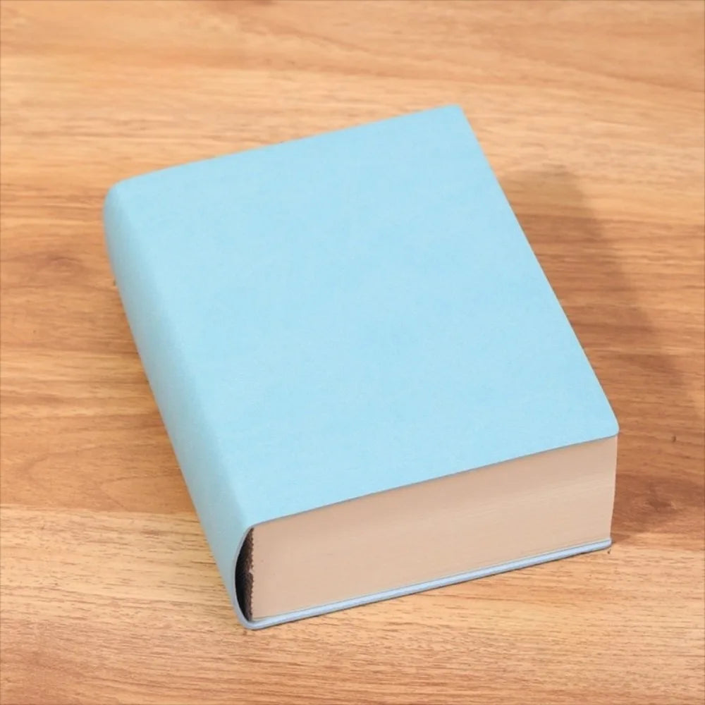 Vintage 720 Page Blank Inner Notebook Soft Synthetic Minimalist Drawing Book Small Fresh Ultra Thick Notebook School Supplies Peaceful Pleasures Health and Wellness Blue