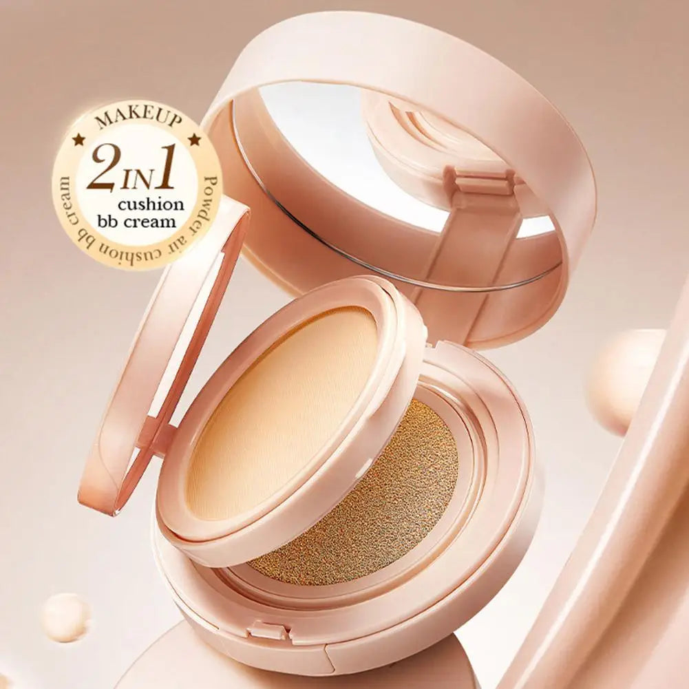 2-In-1 Matte Silky Moisturizing Foundation 24h Long Lasting Oil-control Air Cushion BB Cream Cushion Foundation Peaceful Pleasures Health and Wellness