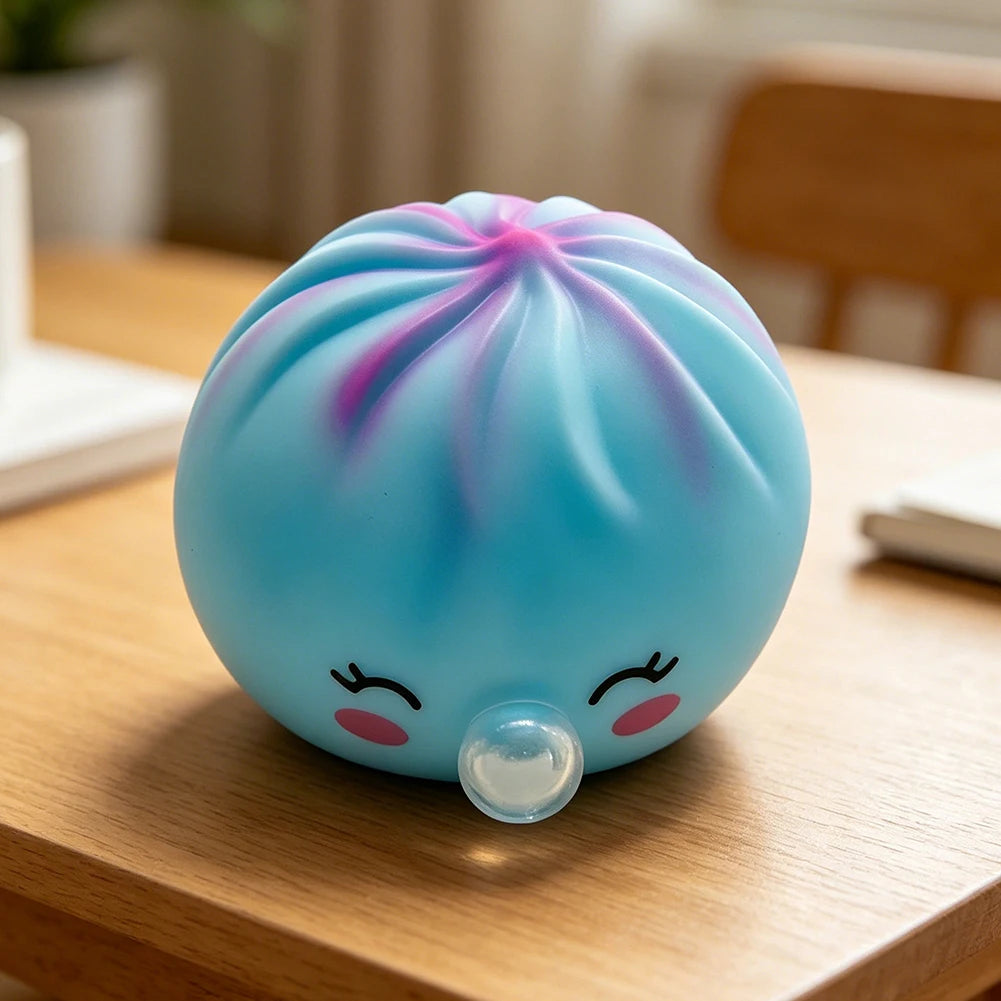 Bubble Spitting Baozi Squeeze Toy | Sensory Fidget Fun