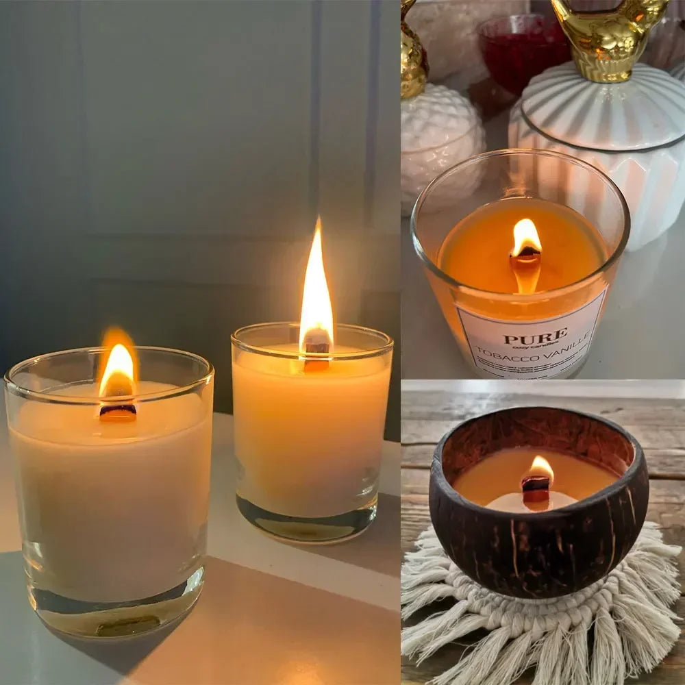 Candle Making Kit – Silicone Molds, Wick Stickers & Base Brackets