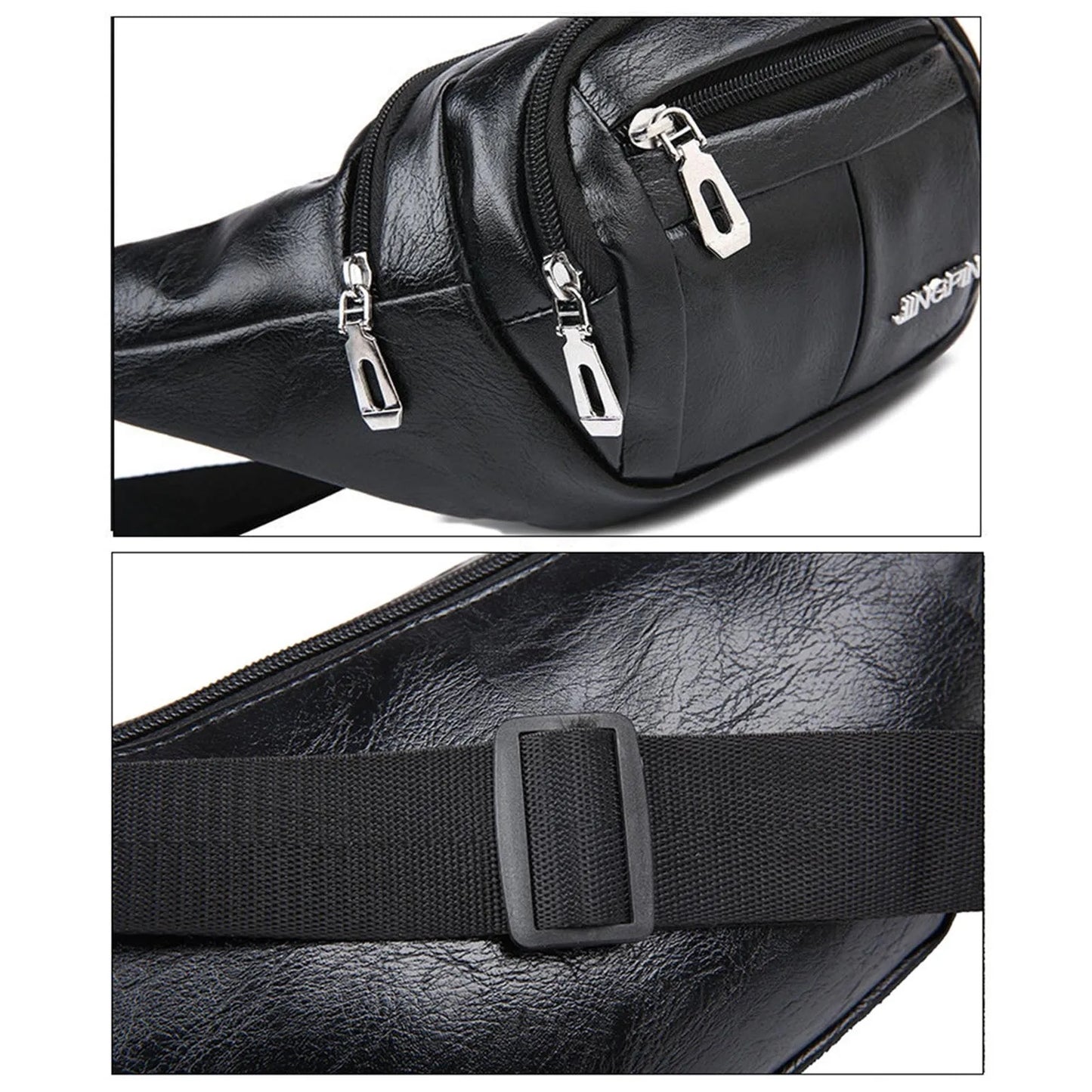 Fashion Men's Leisure Waist Bag Waterproof Travel Phone Bag with Smooth Zipper for Friend Family Neighbors Gift Peaceful Pleasures Health and Wellness