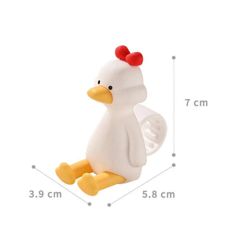 New Bear Duck Punch-free Door Anti-collision Pad Room Bathroom Door Handle Silicone Silent Protection Pad Door Handle Cover Peaceful Pleasures Health and Wellness A3