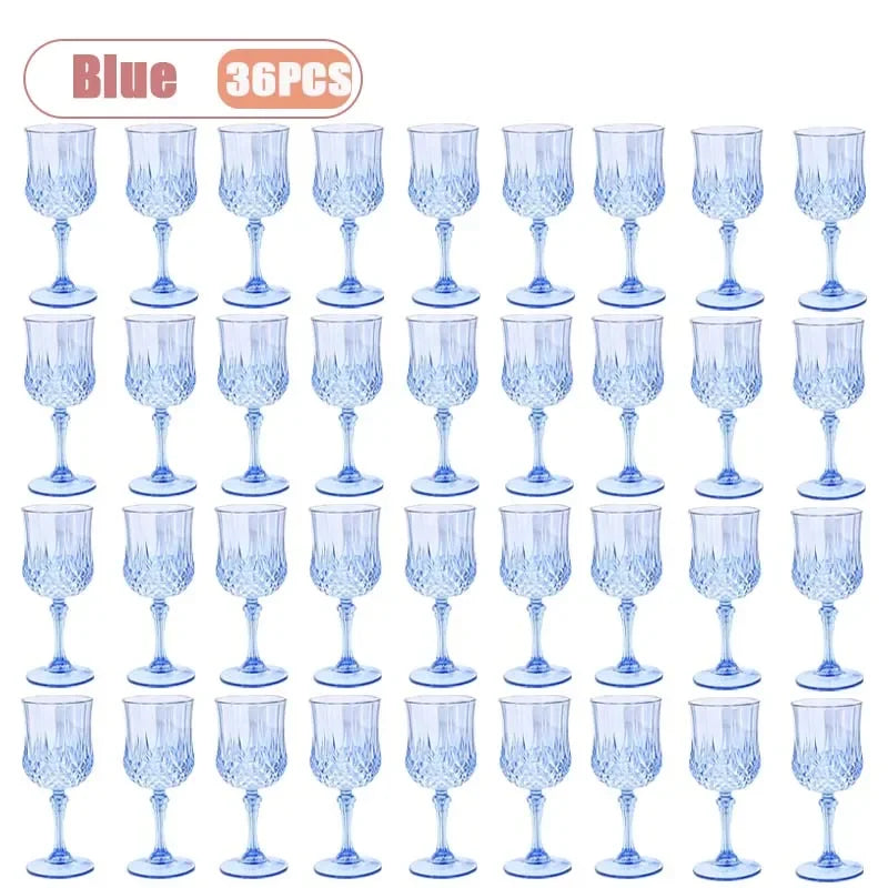 Shatterproof Plastic Champagne Flutes 12–36 Pcs | Reusable