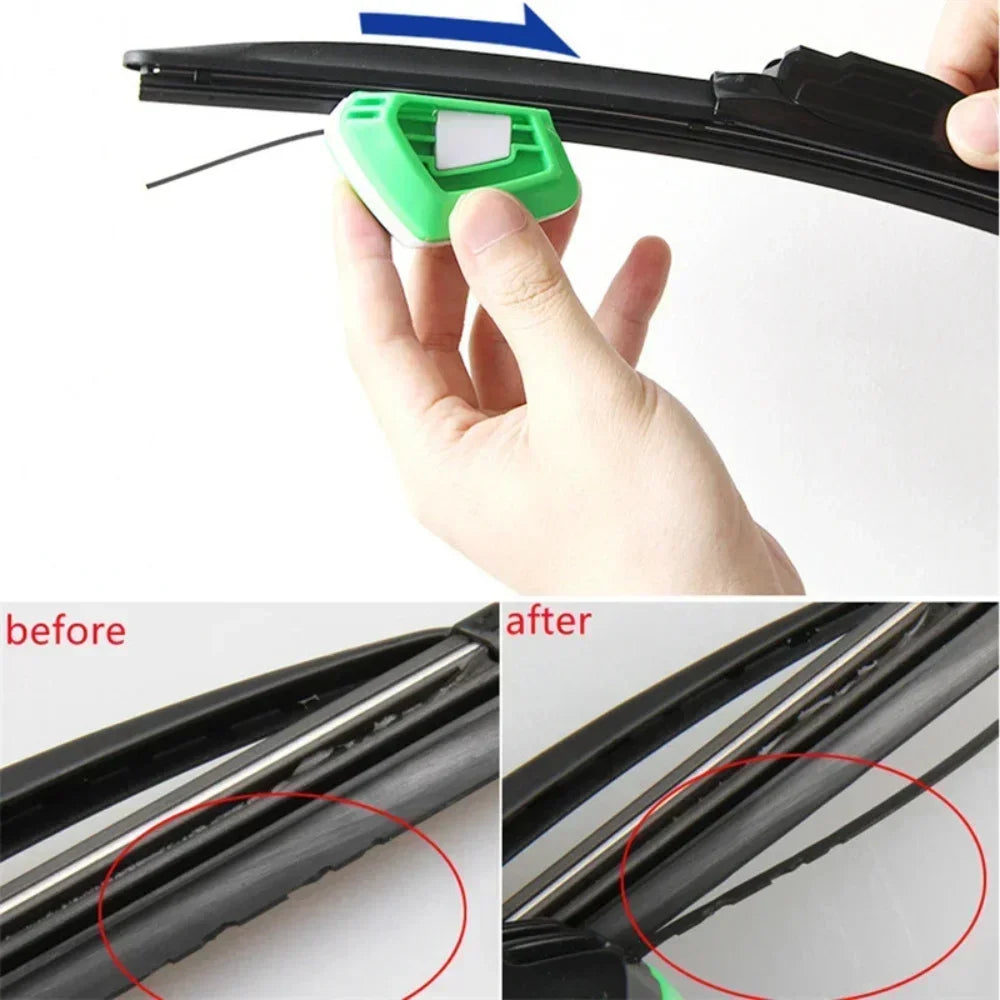 Car Windshield Wiper Repair Tools Rubber Strip Refurbisher Replaceable Blade Cutter Professional Wiper Restorer Auto Accessory Peaceful Pleasures Health and Wellness