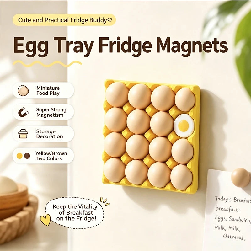 Funny Egg Tray Refrigerator Magnets Cute Mini Fridge Magnet Photo
