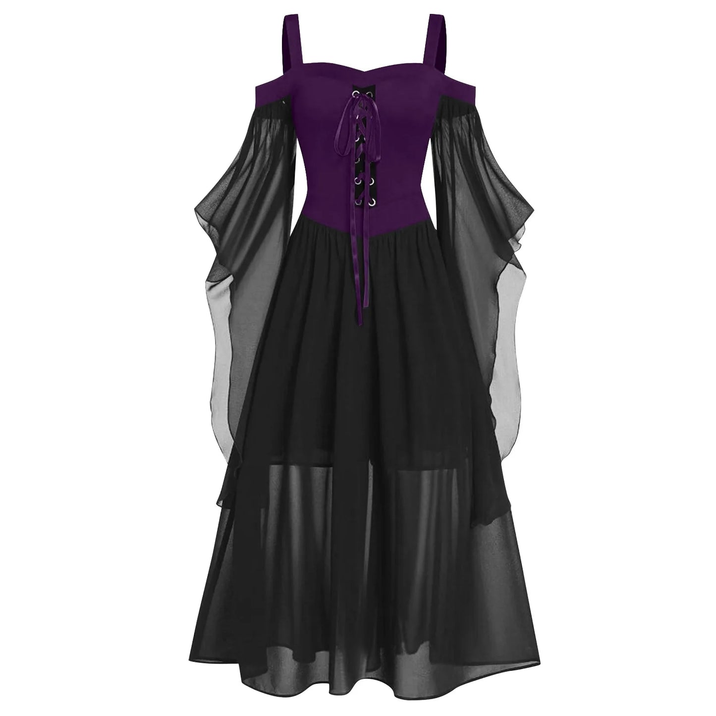 Women's Medieval Witch Gothic Dress | Plus Size Halloween Costume