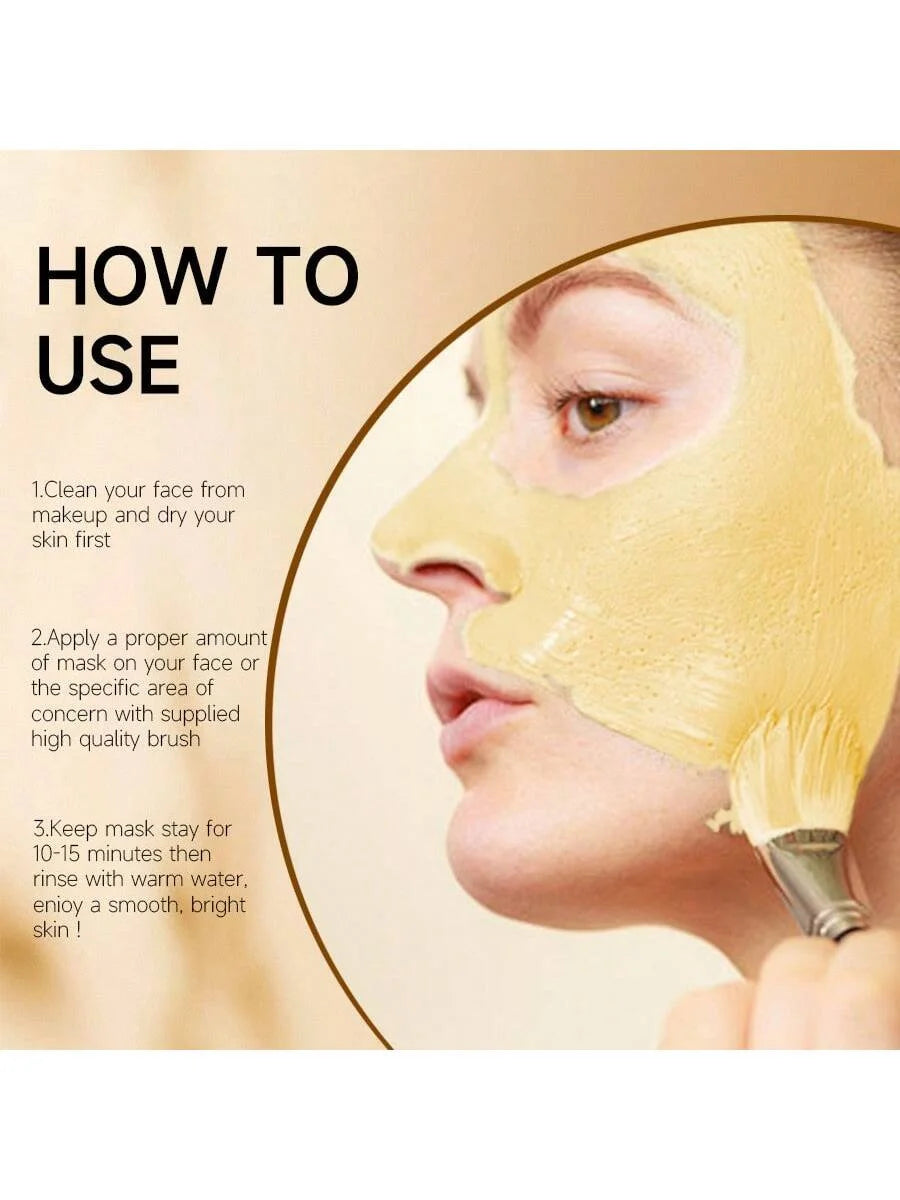 GZE Turmeric Vitamin C Clay Mask – Deep Pore Cleansing 100g Clay Face Mask Peaceful Pleasures Health and Wellness
