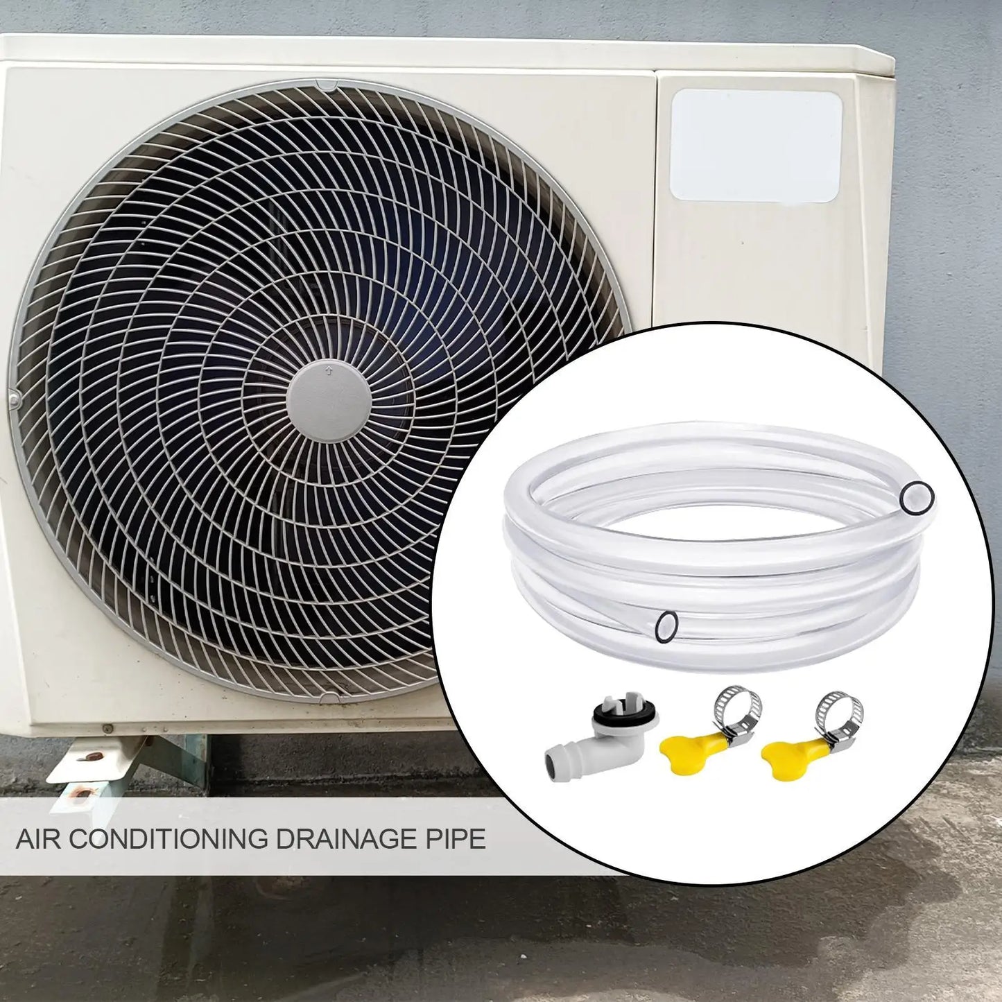 Portable AC Drain Hose Leak-Proof Portable AC Drain Hose Reusable Air Conditioning Drain Pipe for Most Window Air Conditioner Peaceful Pleasures Health and Wellness