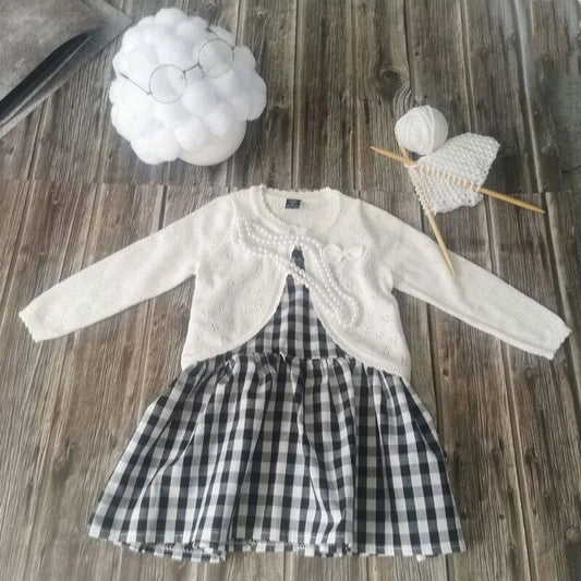 Baby Girl Photography Props Set – Crochet Outfit & Pearl Necklace Baby Photography Props Peaceful Pleasures Health and Wellness China Mainland
