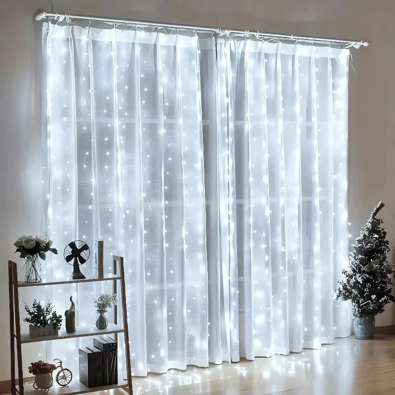 USB LED Fairy Curtain Light | Bedroom Window Holiday Decor