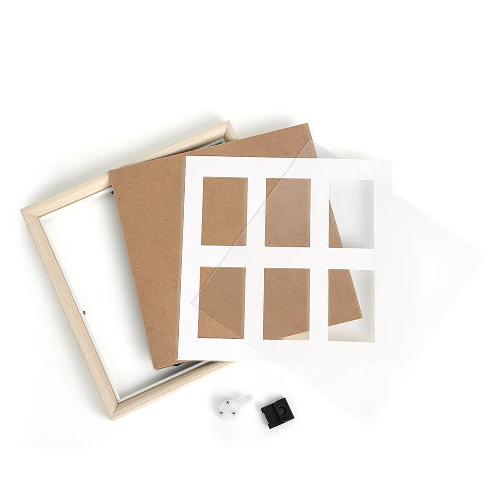 3 "/6"/SQ/wide photo frame solid wood table photo wall-mounted printer photo frame table photo frame Peaceful Pleasures Health and Wellness