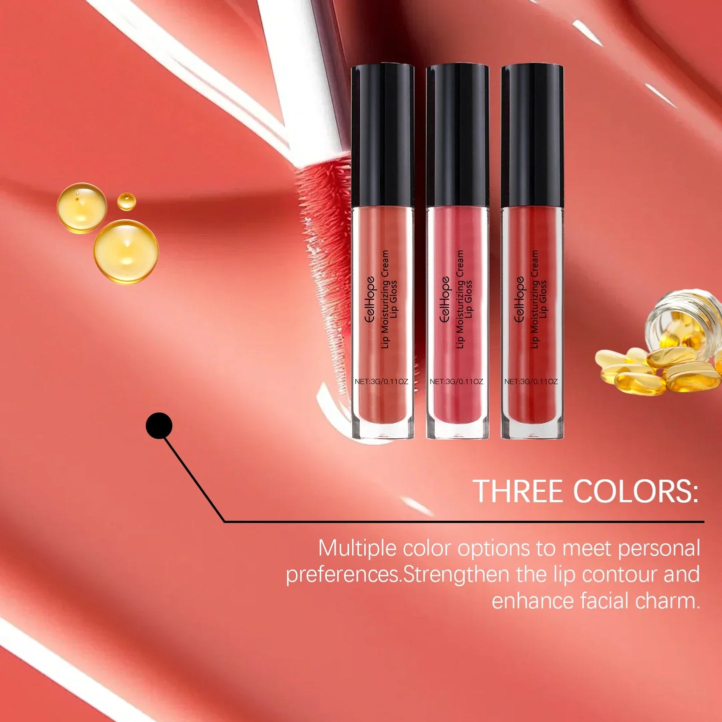 Eelhope Moisturizing Lip Gloss – Non-Sticky, Glowing & Waterproof
