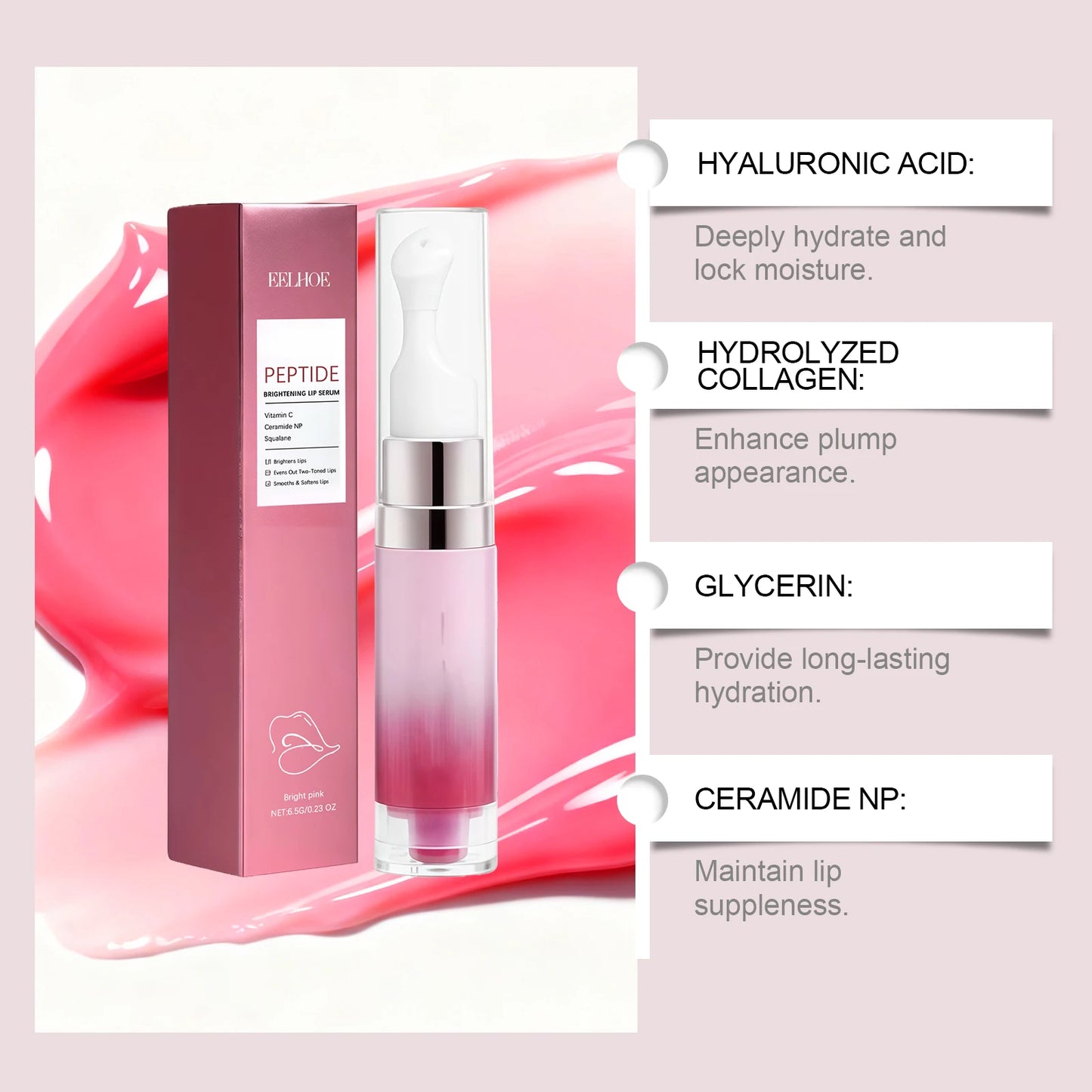 Hydrating Lip Serum – Brightening & Plumping with Niacinamide