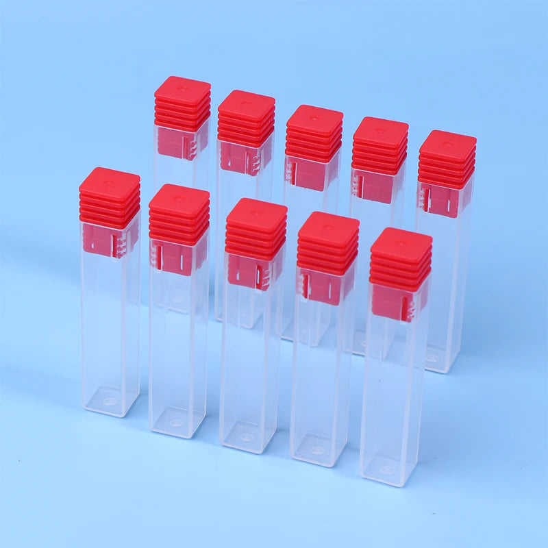 10-Pack Nail Drill Bit Storage Boxes | Clear Organizer Cases
