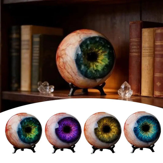 3D Resin Eyeball Figurine – Gothic Cat Pupil Desktop Ornament Gothic Resin Figurine Oasis Select