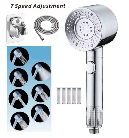 7-Spray High-Pressure Filtered Handheld Shower Head | Water Saving Handheld Shower Head Oasis Select