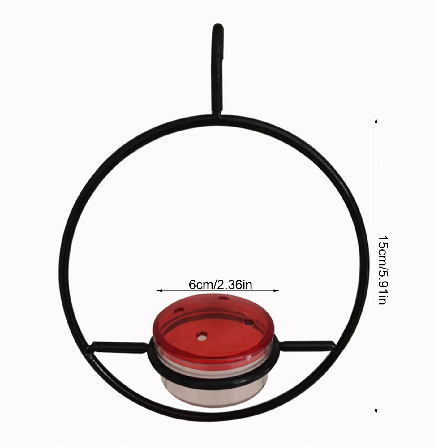Household Hanging Hummingbird Feeder Large Capacity Metal Hanging Hummingbird Feeder Suitable for Patio and Deck Peaceful Pleasures Health and Wellness