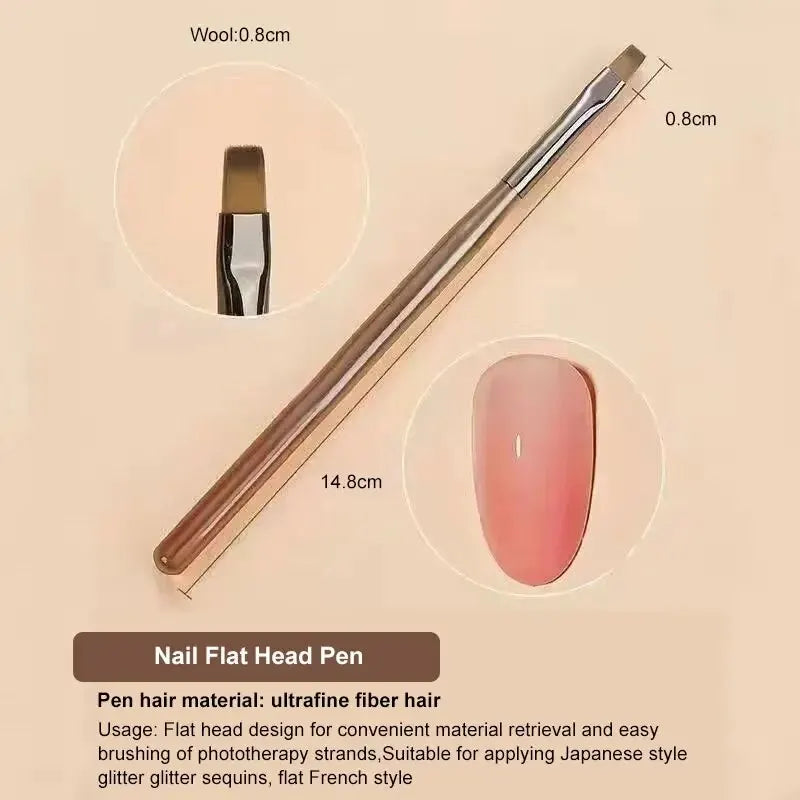 Professional Nail Art Brush UV Gel Acrylic Liner Detailing Dotting