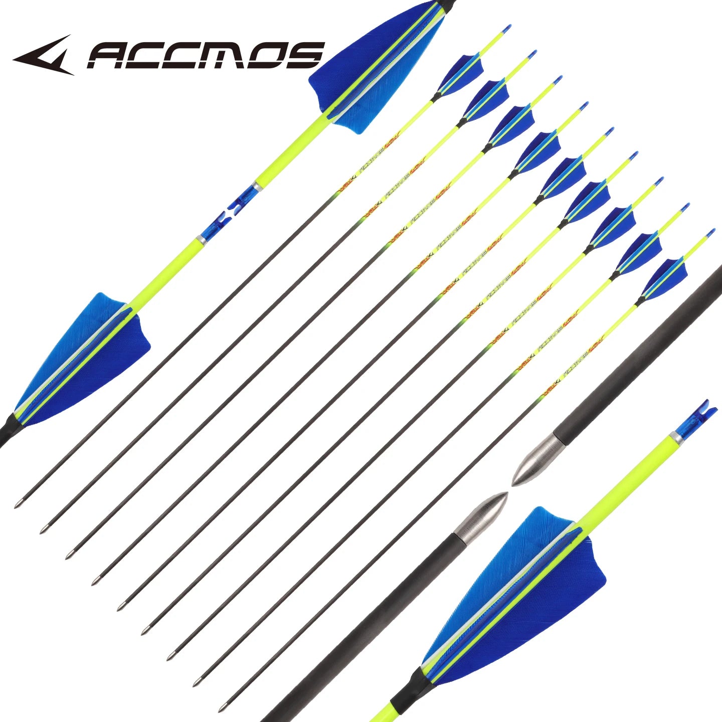 12 Archery id4 2 Pure Carbon Arrow Spine 300-1000 Recurve Bow