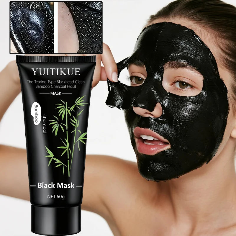YUITIKUE Bamboo Charcoal Peel-Off Black Mask 60g | Deep Cleanse