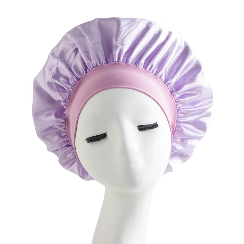 Satin Sleep Cap – Anti-Frizz Hair Protection Night Hat