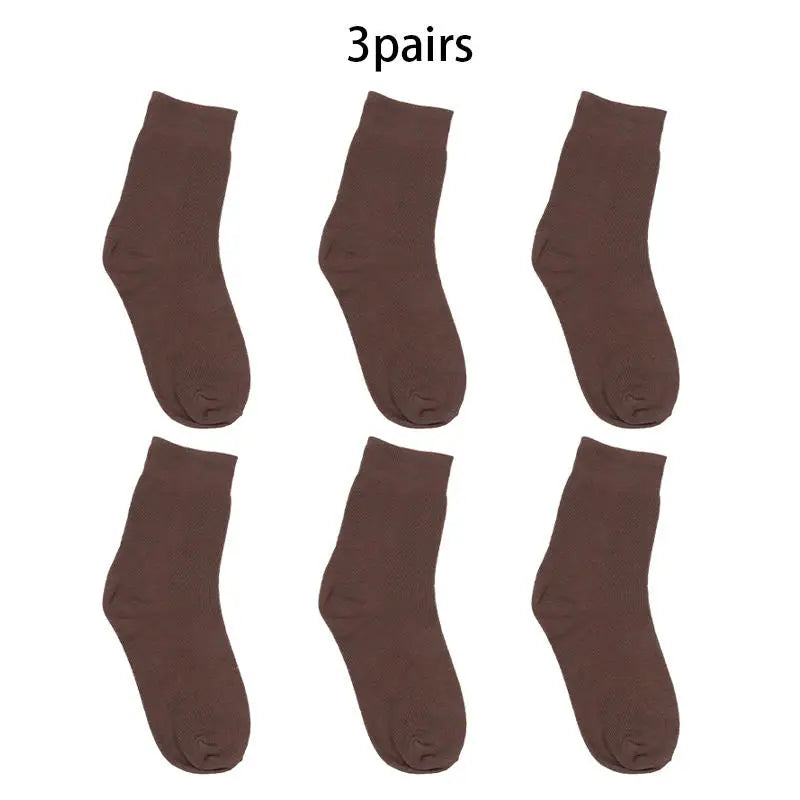3 Pairs Sports Socks Men Women Elastic Breathable Sweat Absorbing Simple Versatile Athletic Socks Peaceful Pleasures Health and Wellness dark coffee One Size