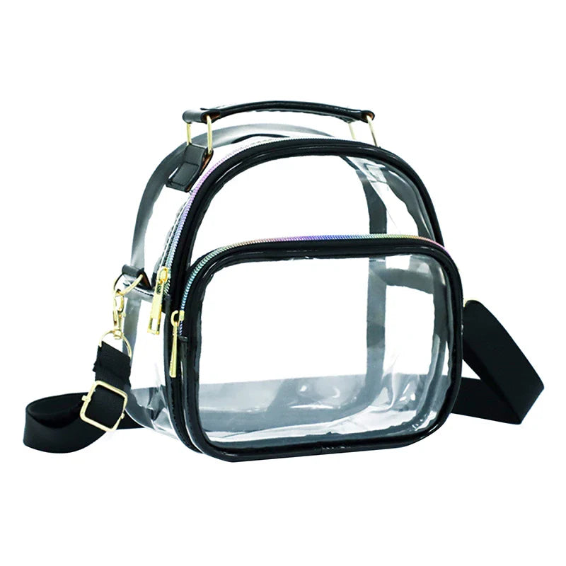Women's Clear Transparent PVC Crossbody Shoulder Bag