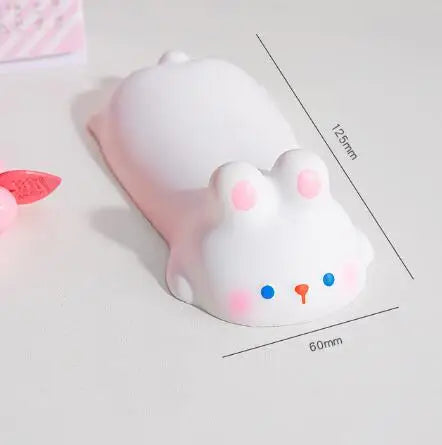 New Cute Wrist Rest Support For Mouse Pad Computer Laptop Arm Rest For Desk Ergonomic Kawaii Slow Rising Squishy Toys Peaceful Pleasures Health and Wellness rabbit