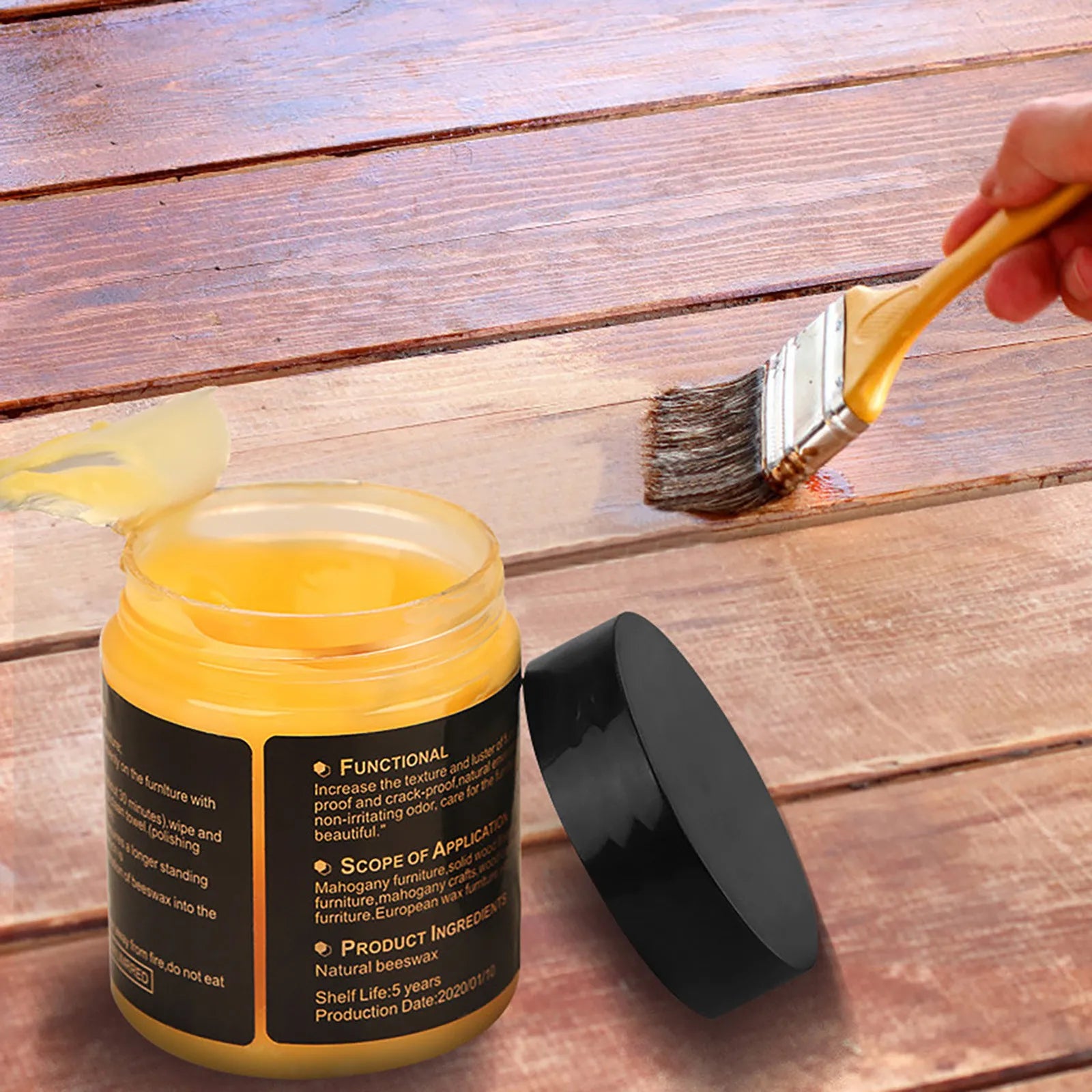 Wood Seasoning Beewax Organic Natural Pure Wax Furniture Care Maintenance Wax Wood Cleaning Polished Complete Solution Cleaning Peaceful Pleasures Health and Wellness