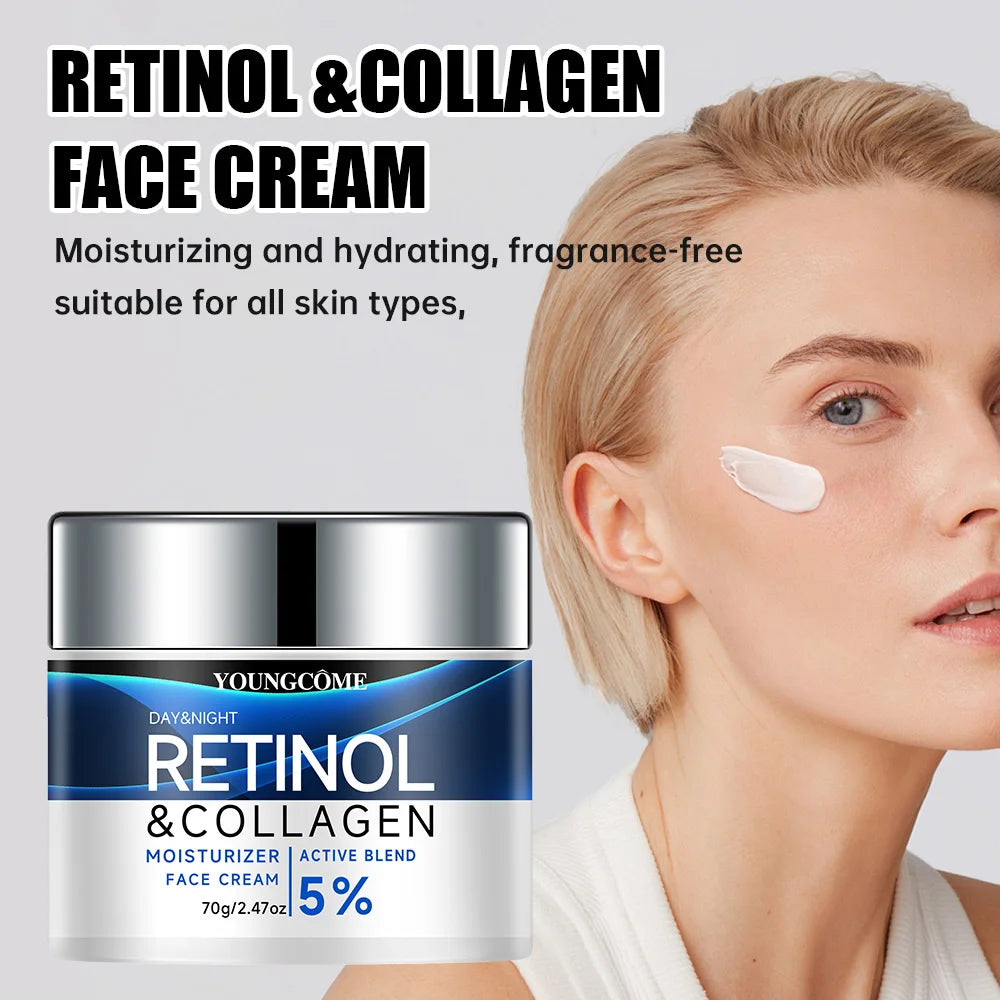Retinol Face Cream Smooth Wrinkle Younger Firming Lifting Fade Fine Lines Whitening Moisturizing Brightening Skin Care Cosmetic Peaceful Pleasures Health and Wellness