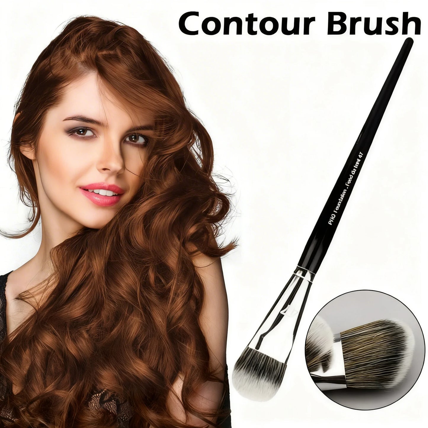 Flat Foundation & Concealer Brush – Ergonomic Handle