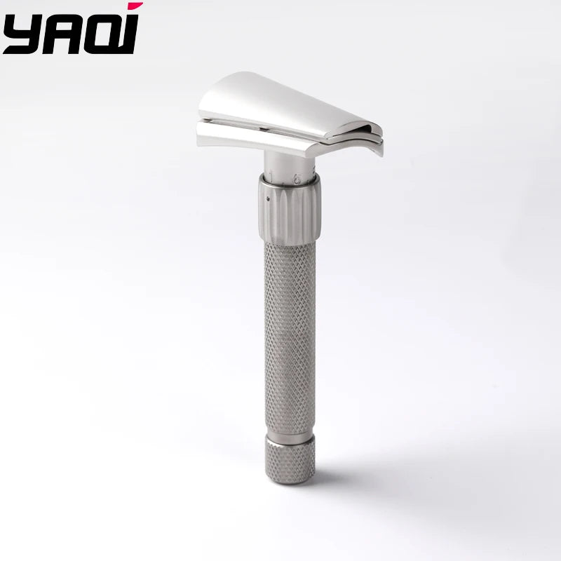 2026 Yaqi Matte Torqx Stainless Steel Slant Adjustable Safety Razor - Classic Shaving Tool for Precision Grooming Peaceful Pleasures Health and Wellness RAASS2473-M