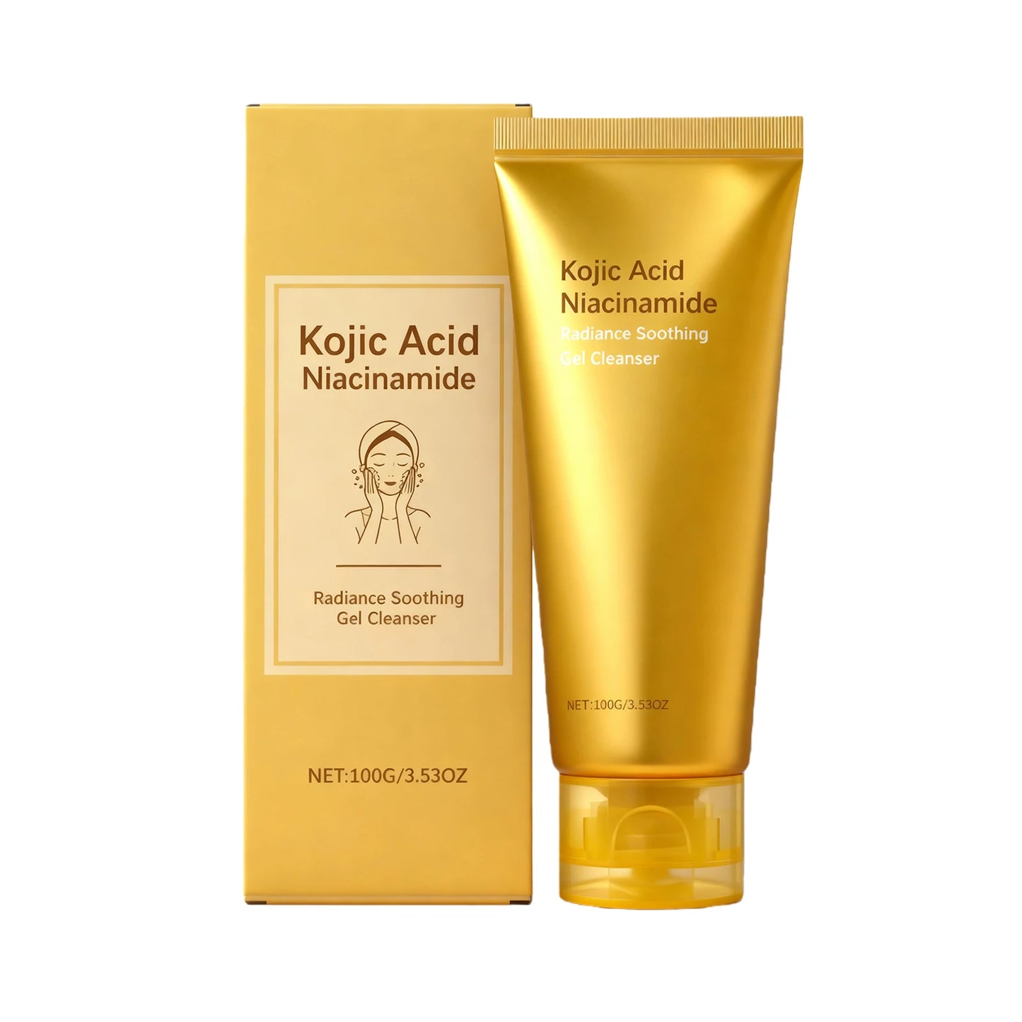 Allantoin Exfoliating Facial Cleanser Clean Facial Dirt Oil Control Unclog Pores Brighten Skin Refreshing Cleansing Facial Gel Peaceful Pleasures Health and Wellness 100g