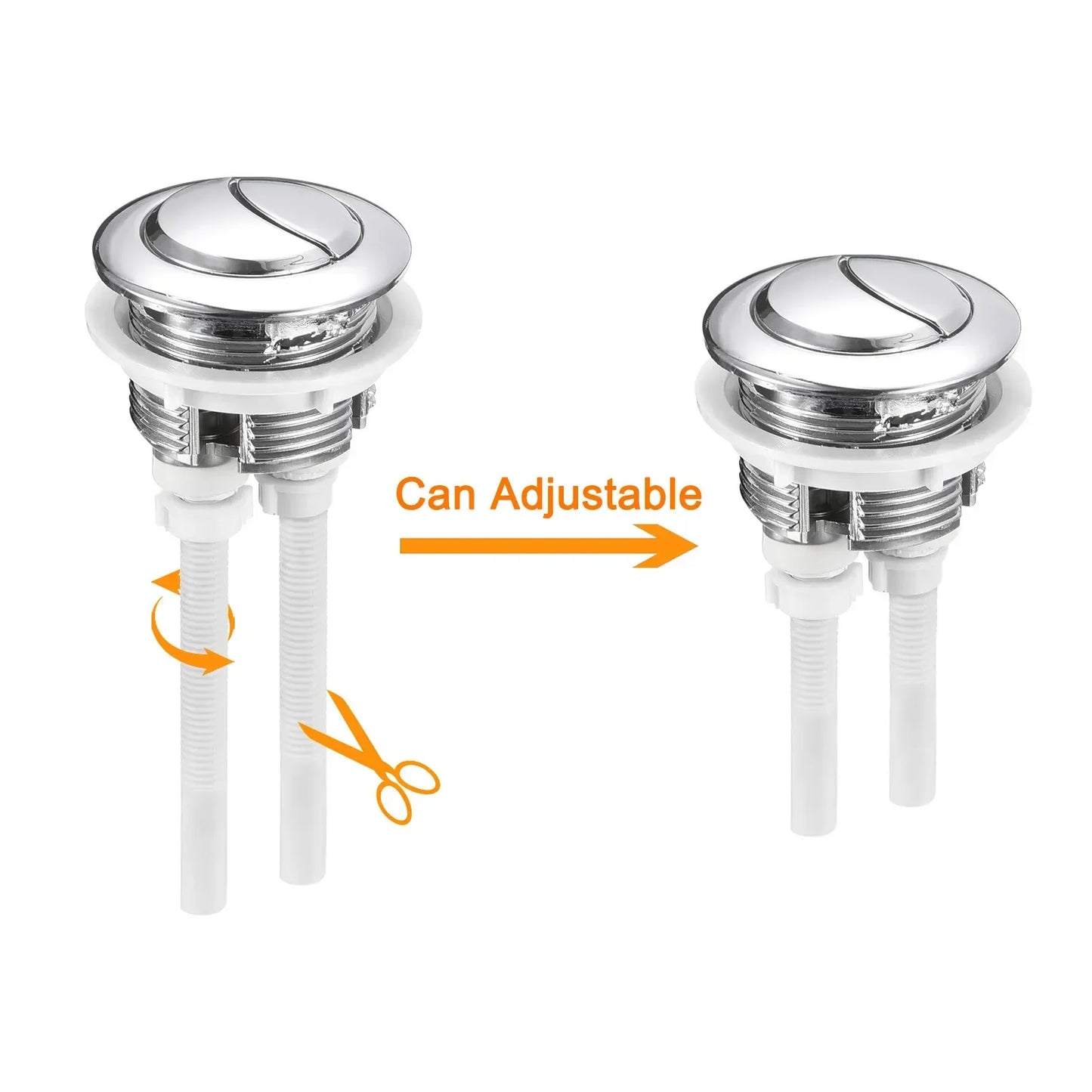48mm Dual Flush Toilet Push Button | WC Tank Replacement
