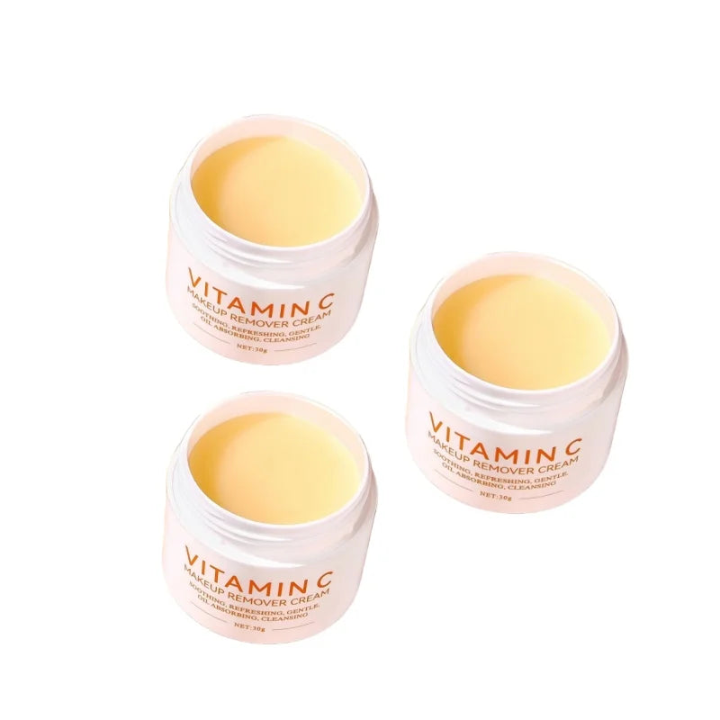 Vitamin C Cleansing Balm Easily & Effectively Remove Makeup Deeply Cleanses Nourishes Skin Refreshed & Non-greasy Cleansing Balm Peaceful Pleasures Health and Wellness 3pcs