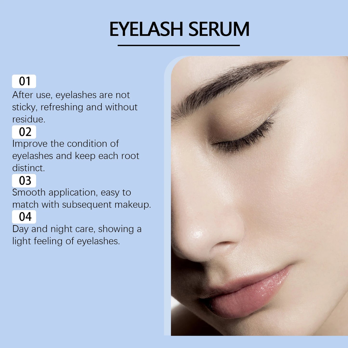 Jaysuing Eyelash Growth Serum – Thicker, Longer, Curled Lashes