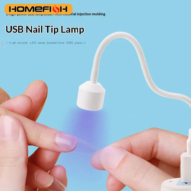 Mini USB ultraviolet/LED lamp for manicure 360-degree adjustable tubular nail dryer with convenient ultraviolet lamp Peaceful Pleasures Health and Wellness