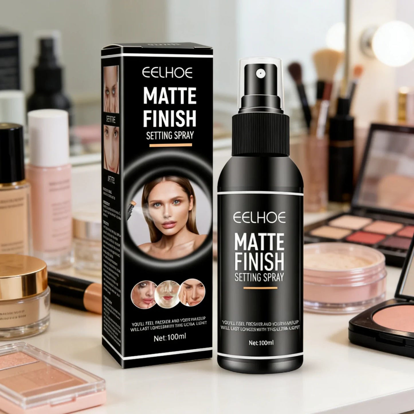 Eelhoe Matte Setting Spray – Oil Control & Pore Minimising 100ml