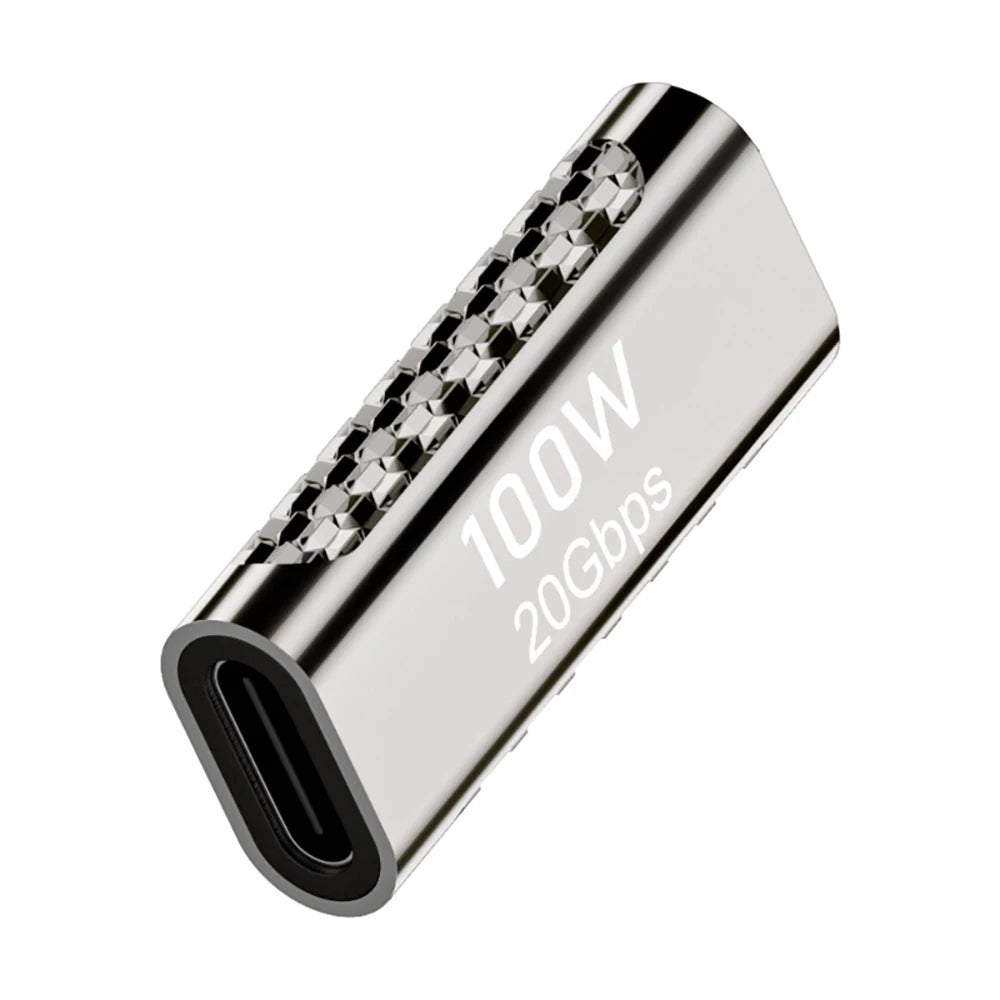 100W 20Gbps USB-C 90° Right Angle Adapter | PD Fast Charging