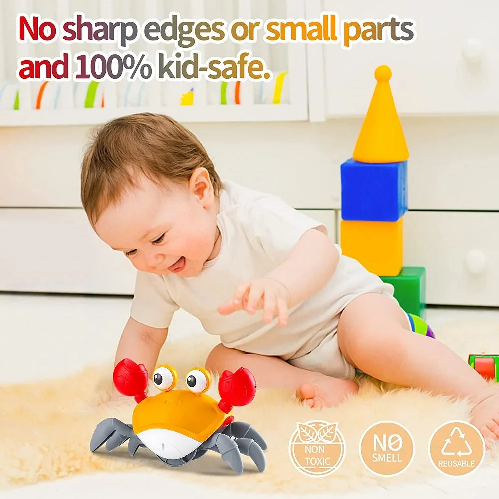 Dancing Crab Crawling Toy – Interactive Infrared Baby Toy Gift