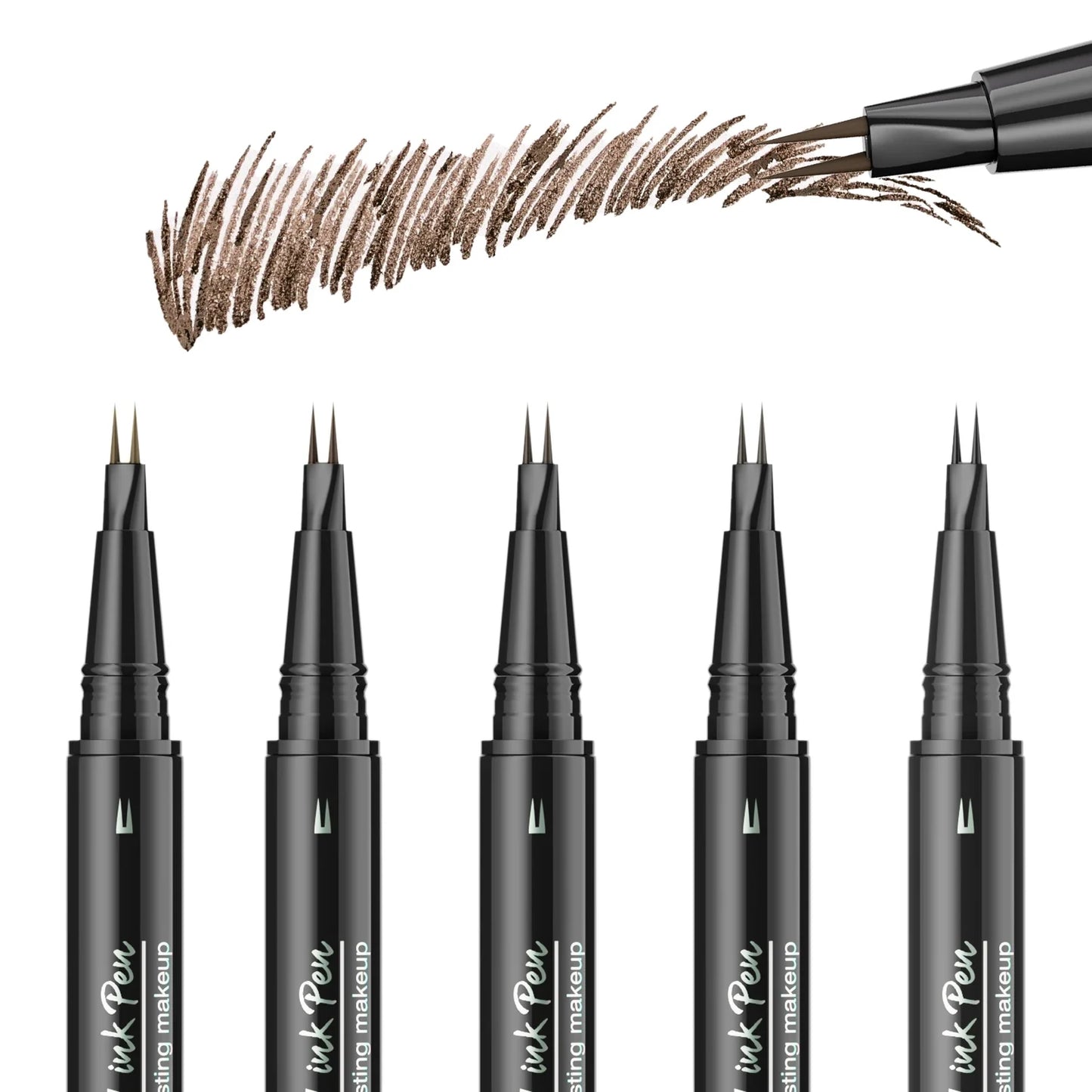 Hello Kiss Dual-Tip Waterproof Eyebrow Pencil – Smudge-Proof