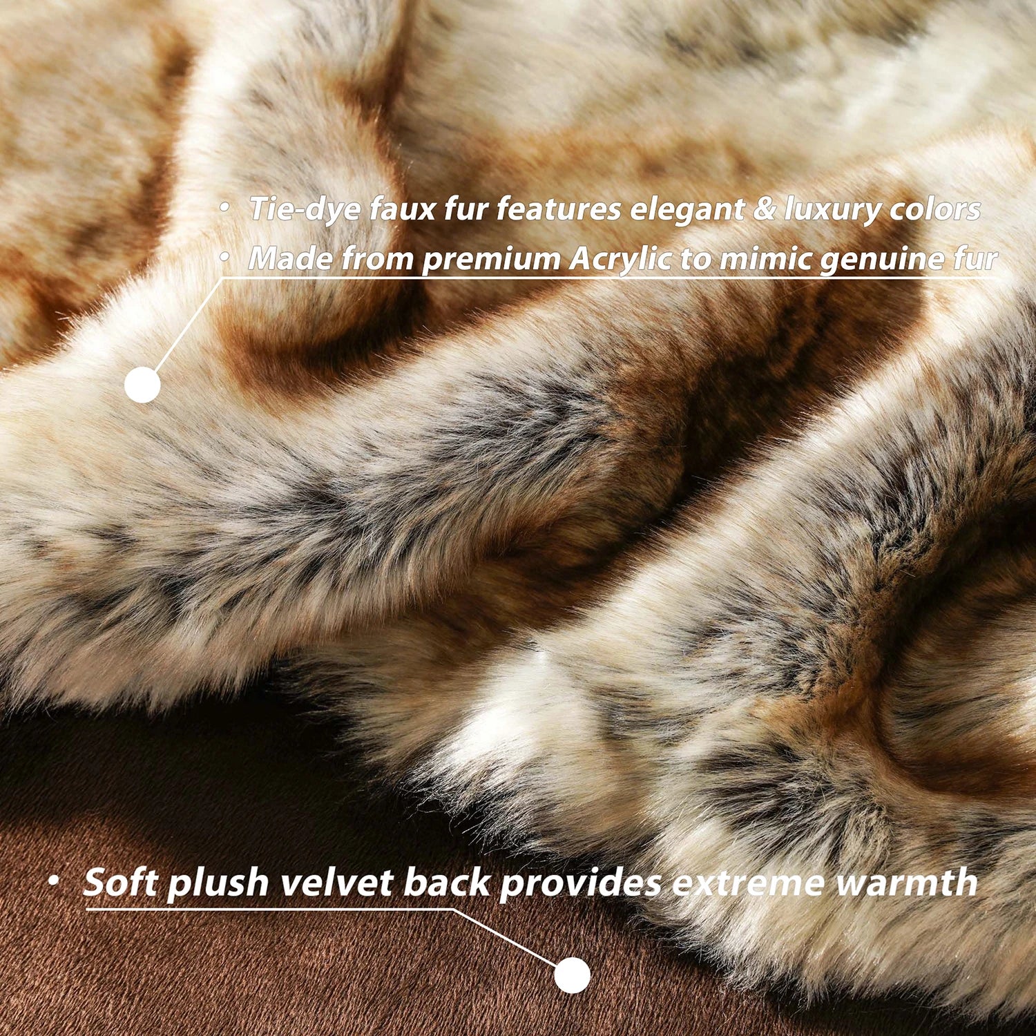 Battilo Faux Fur Blanket Luxury Fluffy Plaid Throw Blanket Winter Thick Warm Sofa Blanket Plush Fur Throws for Bed Bedroom Decor Peaceful Pleasures Health and Wellness