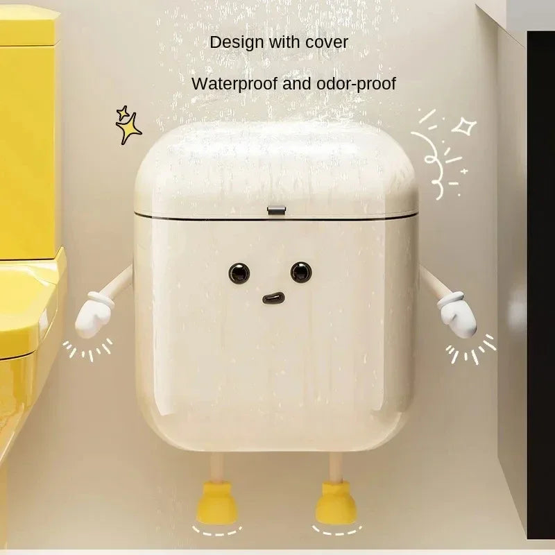 Wall-Mounted Sensor Trash Can 9L/12L – Kitchen Wastebasket