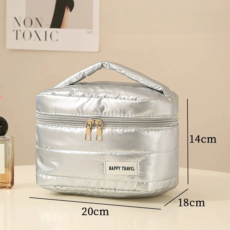 Large Waterproof Travel Makeup Bag & Cosmetic Organizer
