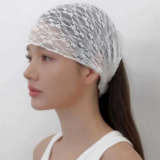 Mesh Lace Headband – Breathable Elastic Hair Wrap for Women Lace Hair Headband Oasis Select