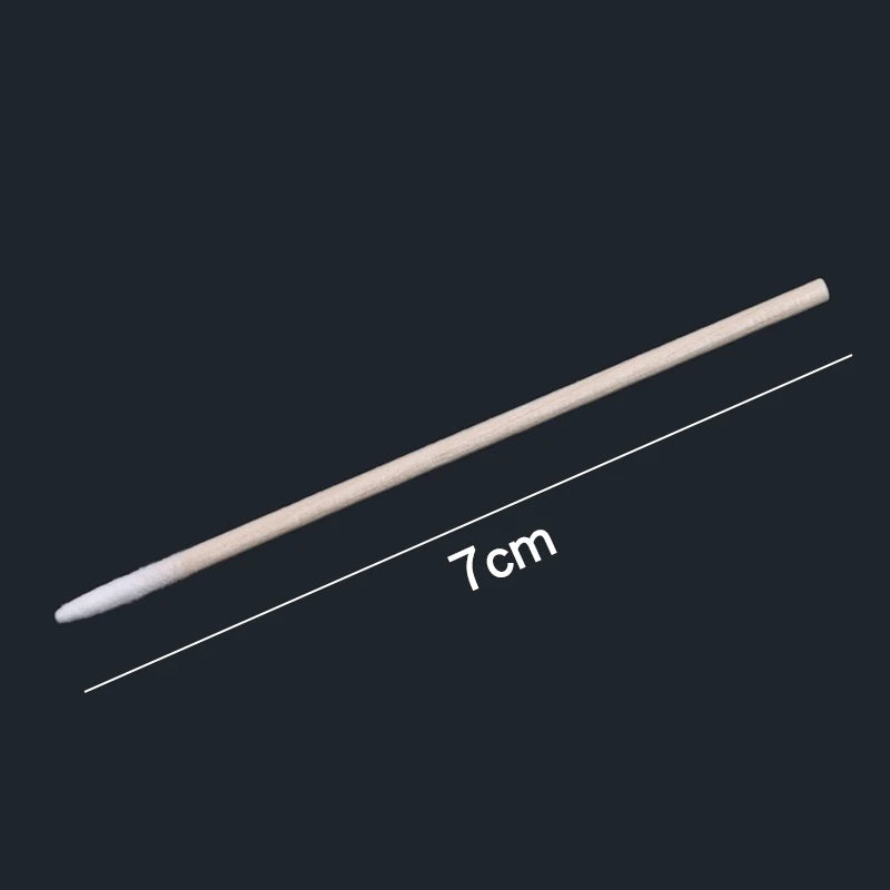 300/500pcs Wooden Tip Cotton Stick Long 7cm 300 Wooden Handle Tip Semi Permanent Embroidered Cotton Swabs Peaceful Pleasures Health and Wellness